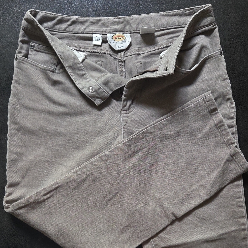 Talbots Taupe Stretch Jeans
